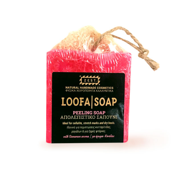 LOOFA HANGING - PINK HANGING LOOFA SOAP | 110gr