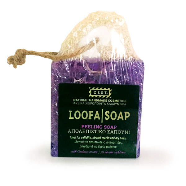LOOFA HANGING - PURPLE HANGING LOOFA SOAP | 110gr